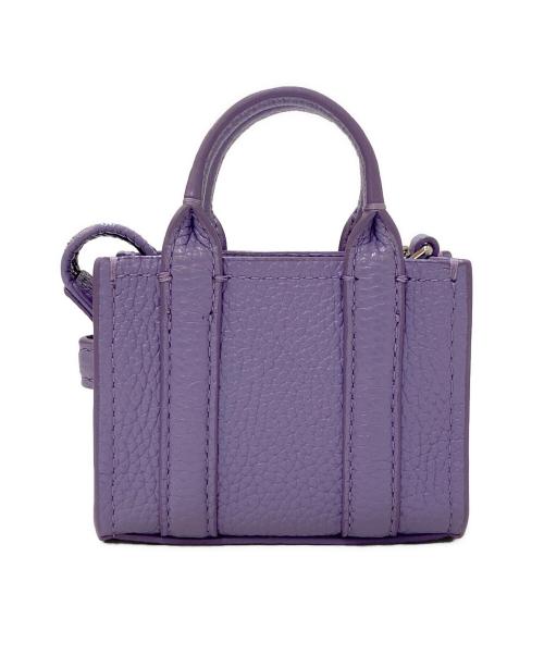 MARC JACOBS（マークジェイコブズ）MARC JACOBS (マークジェイコブズ) THE LEATHER NANO TOTE ラベンダーの古着・服飾アイテム