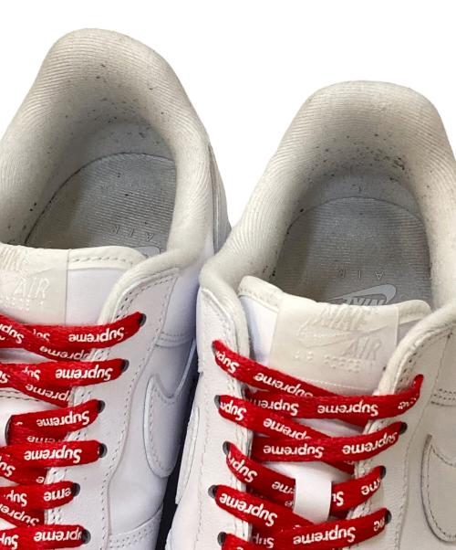 NIKE（ナイキ）NIKE (ナイキ) SUPREME (シュプリーム) Air Force 1 ホワイト サイズ:27.5㎝の古着・服飾アイテム