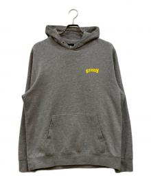 stussy（ステューシー）の古着「ピースマーク バックプリントパーカー」｜グレー