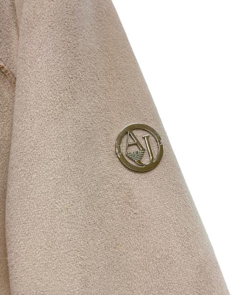 ARMANI JEANS（アルマーニジーンズ）ARMANI JEANS (アルマーニジーンズ) ファー付ムートンジャケット ピンク サイズ:42の古着・服飾アイテム