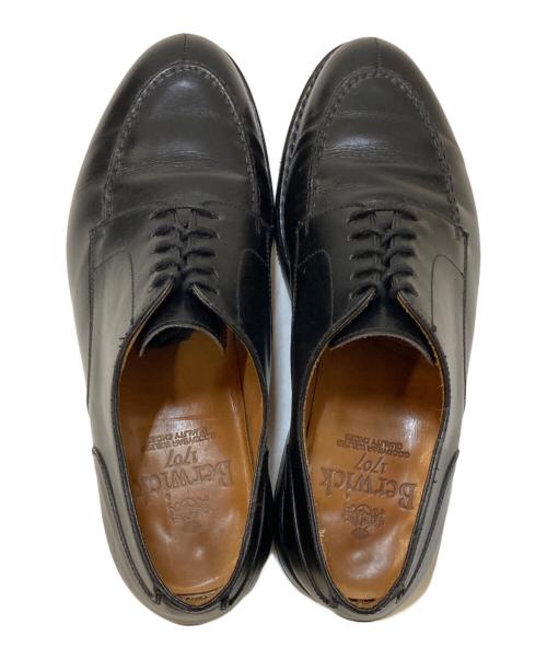 berwick（バーウィック）berwick (バーウィック) Uチップシューズ ブラック サイズ:5 1/2の古着・服飾アイテム