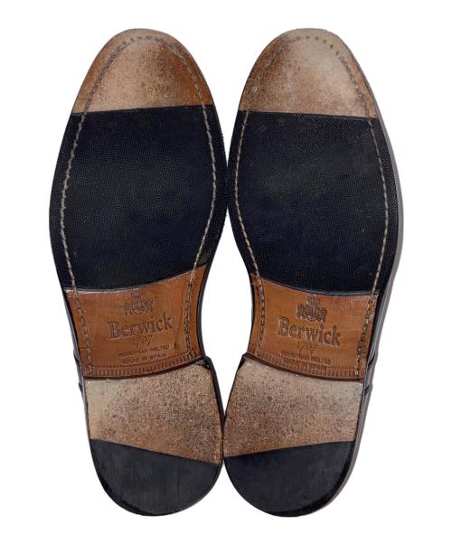 berwick（バーウィック）berwick (バーウィック) Uチップシューズ ブラック サイズ:5 1/2の古着・服飾アイテム