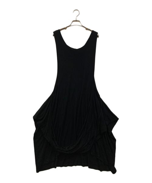 LIMI feu（リミフゥ）LIMI feu (リミフゥ) 変形ノースリーブワンピース ブラック サイズ:Sの古着・服飾アイテム