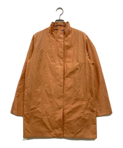 BURBERRY LONDON（バーバリーロンドン）BURBERRY LONDON (バーバリーロンドン) 裏地ノバチェック スタンドカラーコート オレンジ サイズ:40の古着・服飾アイテム