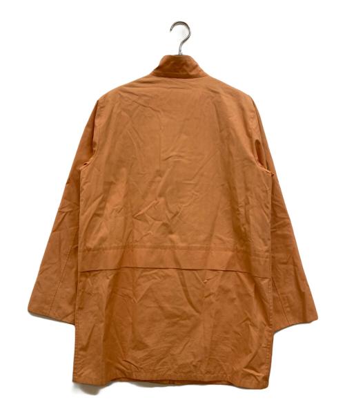 BURBERRY LONDON（バーバリーロンドン）BURBERRY LONDON (バーバリーロンドン) 裏地ノバチェック スタンドカラーコート オレンジ サイズ:40の古着・服飾アイテム