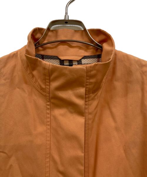 BURBERRY LONDON（バーバリーロンドン）BURBERRY LONDON (バーバリーロンドン) 裏地ノバチェック スタンドカラーコート オレンジ サイズ:40の古着・服飾アイテム