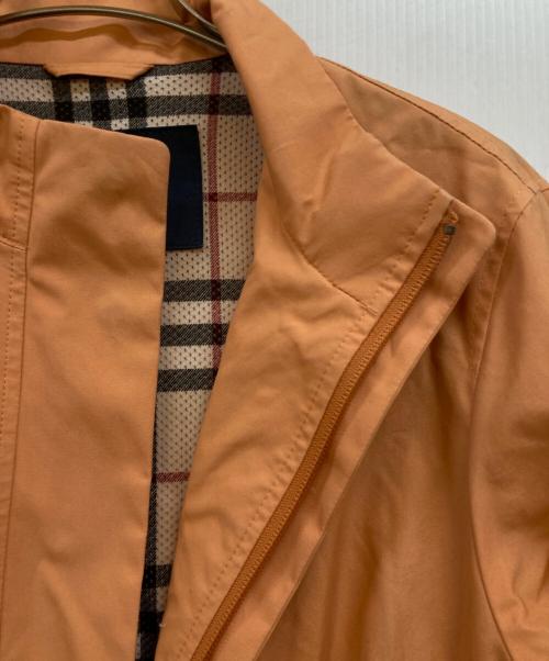 BURBERRY LONDON（バーバリーロンドン）BURBERRY LONDON (バーバリーロンドン) 裏地ノバチェック スタンドカラーコート オレンジ サイズ:40の古着・服飾アイテム