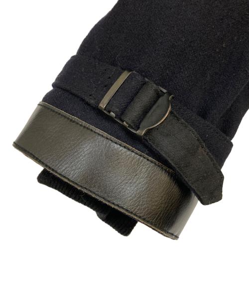 NIGEL CABOURN（ナイジェルケーボン）NIGEL CABOURN (ナイジェルケーボン) レザー切替メルトンコート ネイビー サイズ:46の古着・服飾アイテム