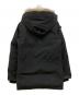 CANADA GOOSE (カナダグース) JASPER ファー付 レザー切替ダウンジャケット ブラック サイズ:XS：35000円