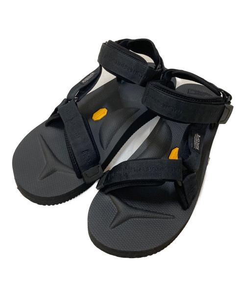 suicoke（スイコック）suicoke (スイコック) beautiful people (ビューティフルピープル) logo belt sandals ブラック サイズ:29㎝の古着・服飾アイテム