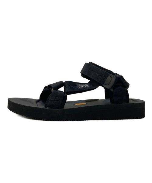suicoke（スイコック）suicoke (スイコック) beautiful people (ビューティフルピープル) logo belt sandals ブラック サイズ:29㎝の古着・服飾アイテム