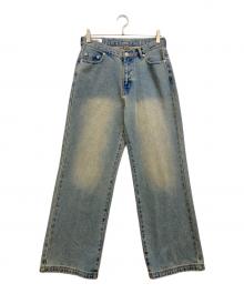 LURAKU（ルラク）の古着「セミフレアウォッシュデニム」｜インディゴ