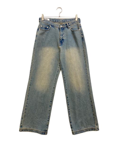 LURAKU（ルラク）LURAKU (ルラク) セミフレアウォッシュデニム インディゴ サイズ:Ｍの古着・服飾アイテム