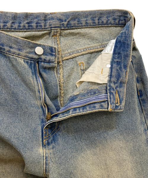 LURAKU（ルラク）LURAKU (ルラク) セミフレアウォッシュデニム インディゴ サイズ:Ｍの古着・服飾アイテム