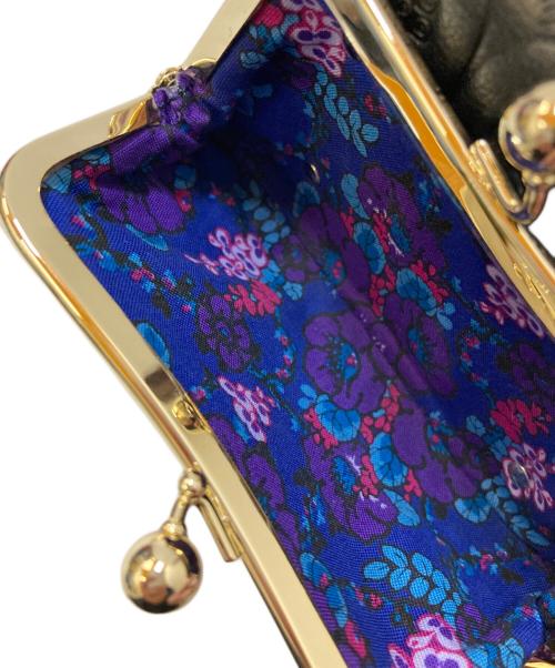 ANNA SUI（アナスイ）ANNA SUI (アナスイ) がま口二つ折りレザーウォレット ブラックの古着・服飾アイテム