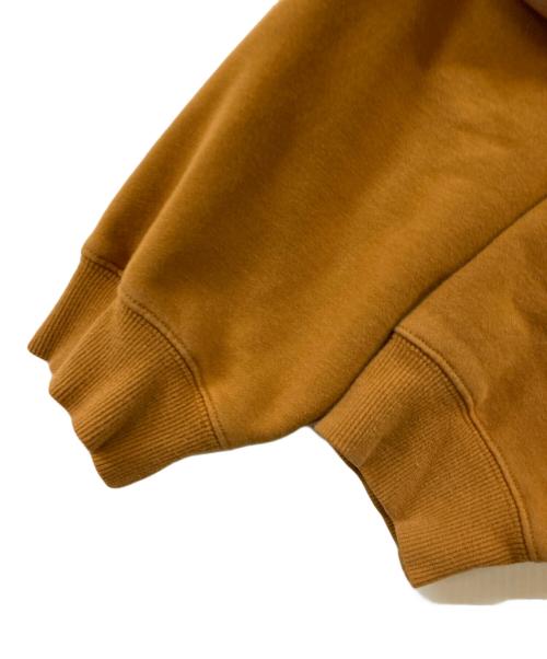 stussy（ステューシー）stussy (ステューシー) ワンポイントロゴフーディー ブラウン サイズ:Mの古着・服飾アイテム