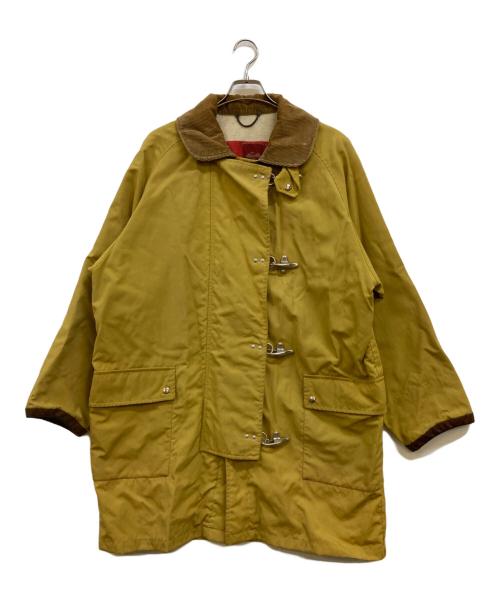 SEVENTY（セブンティ）SEVENTY (セブンティ) レザー切替ファイヤーマンコート イエロー サイズ:Mの古着・服飾アイテム