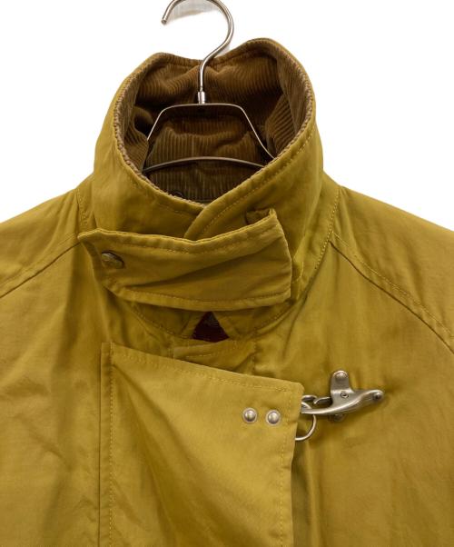 SEVENTY（セブンティ）SEVENTY (セブンティ) レザー切替ファイヤーマンコート イエロー サイズ:Mの古着・服飾アイテム