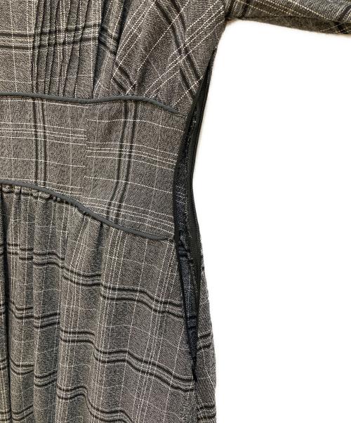 HER LIP TO（ハーリップトゥ）Her lip to (ハーリップトゥ) GallieraPlaidLongDress グレー サイズ:Ｍの古着・服飾アイテム