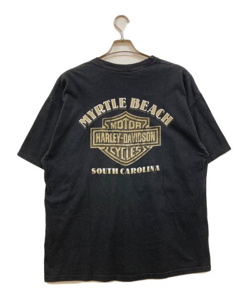 HARLEY-DAVIDSON（ハーレーダビッドソン）HARLEY-DAVIDSON (ハーレーダビッドソン) プリントTシャツ ブラック サイズ:XLの古着・服飾アイテム
