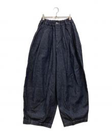 HARVESTY（ハーベスティー）の古着「10ozデニムサーカスパンツ」｜ネイビー