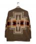 PENDLETON (ペンドルトン) 総柄カ－ディガン ブラウン サイズ:Ｍ：6000円