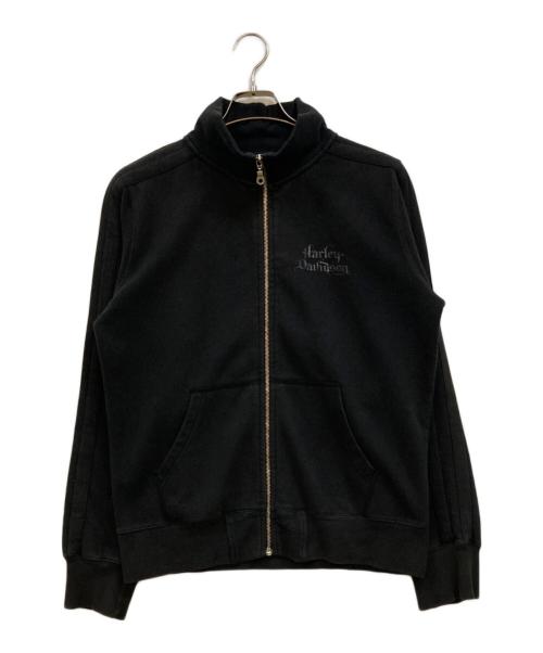 HARLEY-DAVIDSON（ハーレーダビッドソン）HARLEY-DAVIDSON (ハーレーダビッドソン) ジップアップスウェット ブラック サイズ:Ｌの古着・服飾アイテム