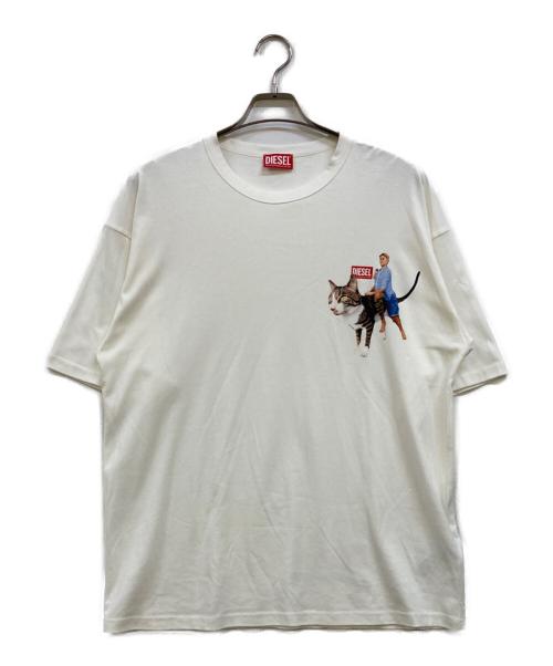 DIESEL（ディーゼル）DIESEL (ディーゼル) T-BOXT-JP-HANKYU Tシャツ ホワイト サイズ:Ｍの古着・服飾アイテム