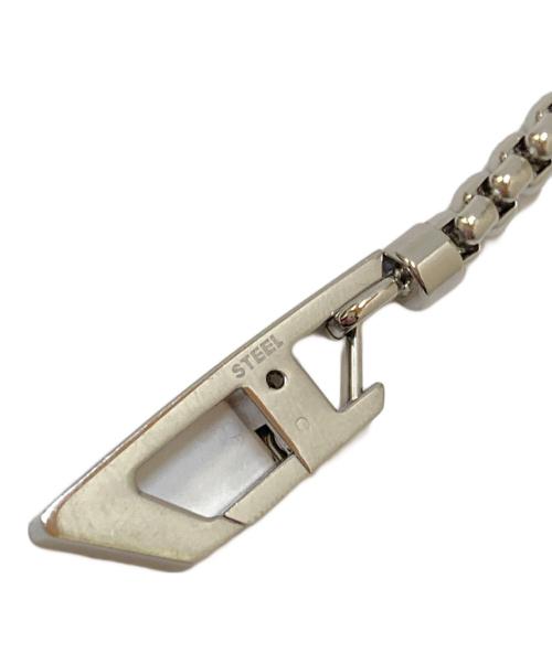 DIESEL（ディーゼル）DIESEL (ディーゼル) Dロゴネックレス シルバーの古着・服飾アイテム