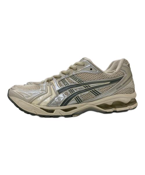 asics（アシックス）asics (アシックス) GEL-KAYANO 14 グレー×ベージュ サイズ:27㎝の古着・服飾アイテム