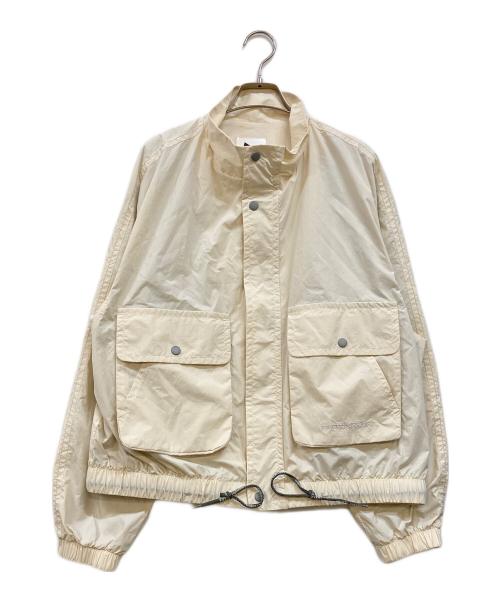 and wander（アンドワンダー）and wander (アンドワンダー) ZARA (ザラ) スタンドカラーブルゾン アイボリー サイズ:Lの古着・服飾アイテム