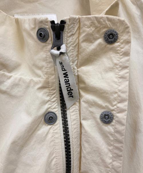 and wander（アンドワンダー）and wander (アンドワンダー) ZARA (ザラ) スタンドカラーブルゾン アイボリー サイズ:Lの古着・服飾アイテム