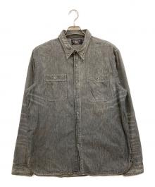 RRL（ダブルアールエル）の古着「シャンブレーデニムシャツ」｜グレー