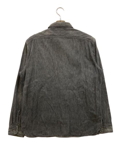 RRL（ダブルアールエル）RRL (ダブルアールエル) シャンブレーデニムシャツ グレー サイズ:Lの古着・服飾アイテム