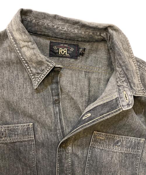 RRL（ダブルアールエル）RRL (ダブルアールエル) シャンブレーデニムシャツ グレー サイズ:Lの古着・服飾アイテム