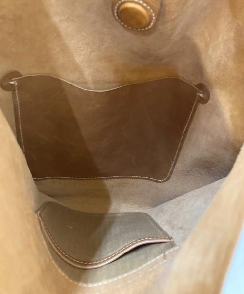 genten（ゲンテン）genten (ゲンテン) レザーワンショルダーバッグ ブラウンの古着・服飾アイテム