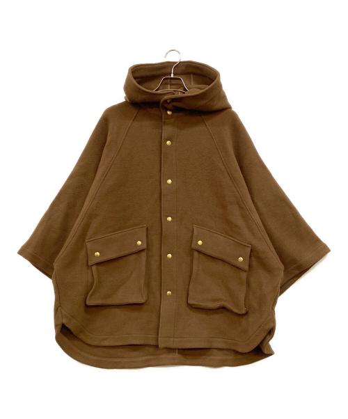 Traditional Weatherwear（トラディショナルウェザーウェア）Traditional Weatherwear (トラディショナルウェザーウェア) フーデッド ドルマンコート ブラウン サイズ:36の古着・服飾アイテム