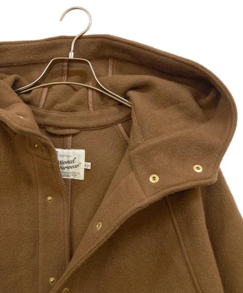 Traditional Weatherwear（トラディショナルウェザーウェア）Traditional Weatherwear (トラディショナルウェザーウェア) フーデッド ドルマンコート ブラウン サイズ:36の古着・服飾アイテム