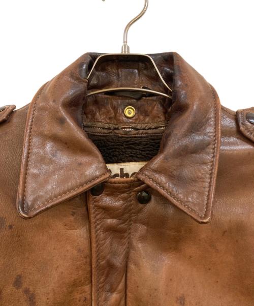Schott（ショット）Schott (ショット) 80's A-2タイプ レザージャケット ブラウン サイズ:40の古着・服飾アイテム