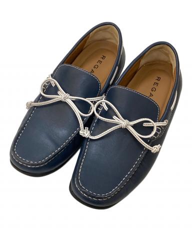 中古・古着通販】REGAL (リーガル) デッキシューズ ブルー サイズ:26