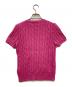 POLO RALPH LAUREN (ポロ・ラルフローレン) 半袖ケーブルニット ピンク サイズ:Ｍ：8000円