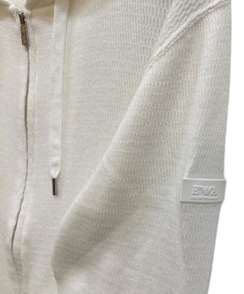 EMPORIO ARMANI（エンポリオ アルマーニ）EMPORIO ARMANI (エンポリオ アルマーニ) ジップパーカー ホワイト サイズ:Ｍの古着・服飾アイテム