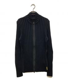 ARMANI JEANS（アルマーニジーンズ）の古着「ドライバーズニット」｜ブラック