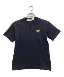 PLAY COMME des GARCONS（プレイコムデギャルソン）の古着「ハートロゴTシャツ」｜ブラック