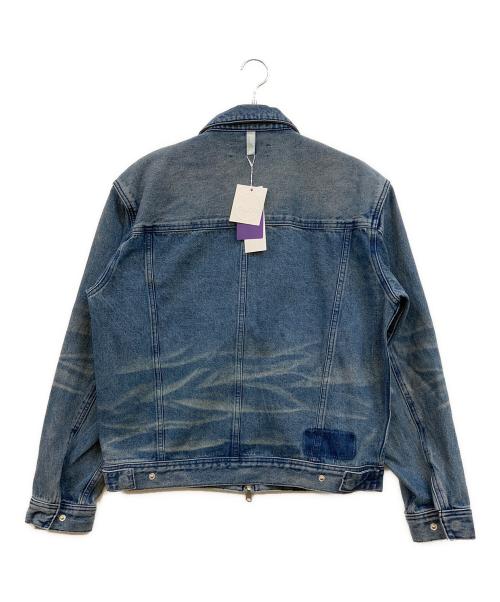 NOMANUAL（ノーマニュアル）NOMANUAL (ノーマニュアル) WASHED DENIM TRUCKER JACKET インディゴ サイズ:Ｍ 未使用品の古着・服飾アイテム