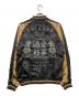 中古・古着 YOIDORE (ヨイドレ) 写楽 (シャラク) 浮世絵 リバーシブルスカジャン ブラック×ゴールド サイズ:中ジョッキ：13000円