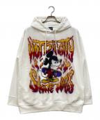 DISNEY×maxsixディズニー×マックスシックス）の古着「HOT DIGGITY パーカー」｜ホワイト