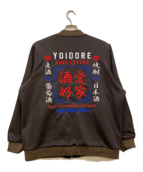 YOIDORE（ヨイドレ）YOIDORE (ヨイドレ) リバーシブルスカジャン ブラウン サイズ:大ジョッキの古着・服飾アイテム