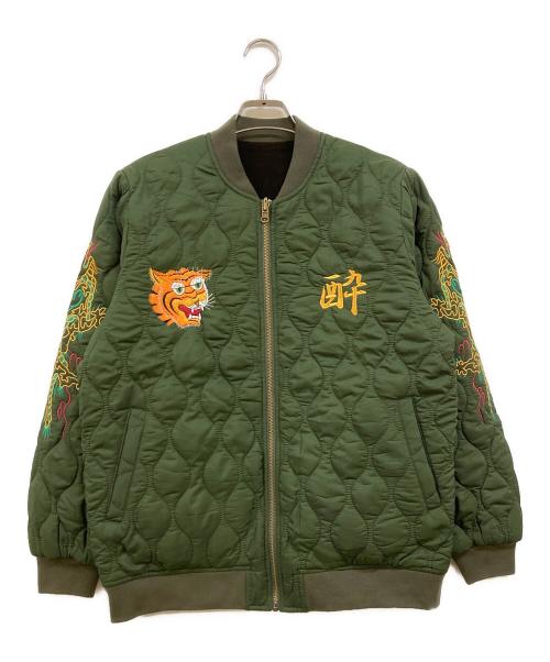 YOIDORE（ヨイドレ）YOIDORE (ヨイドレ) スーベニアリバーシブルジャケット カーキ サイズ:中ジョッキの古着・服飾アイテム