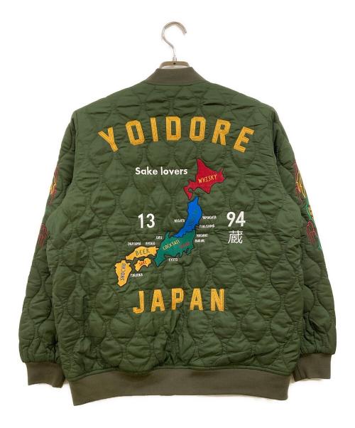 YOIDORE（ヨイドレ）YOIDORE (ヨイドレ) スーベニアリバーシブルジャケット カーキ サイズ:中ジョッキの古着・服飾アイテム